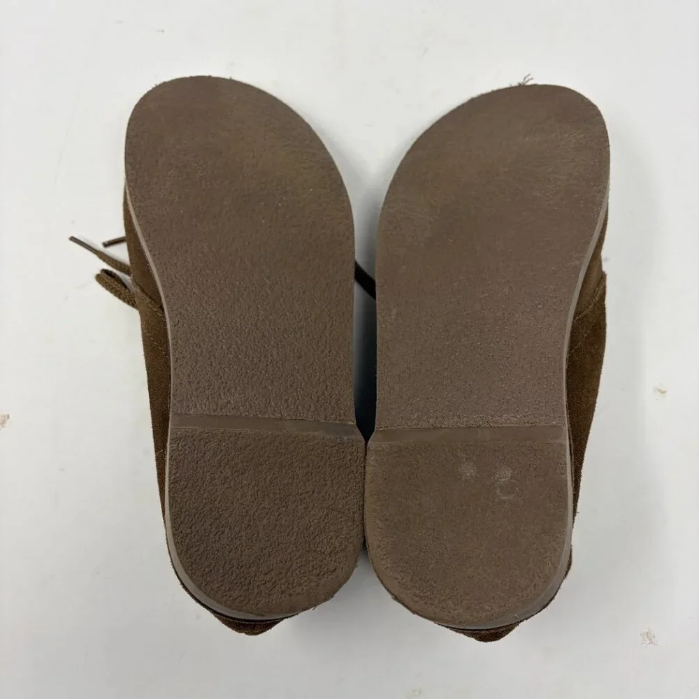 J. Crew Factory Crewcuts boys' desert chukka boots 6 brown suede leather
